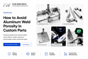 How to avoid aluminum weld porosity in custom aluminum parts