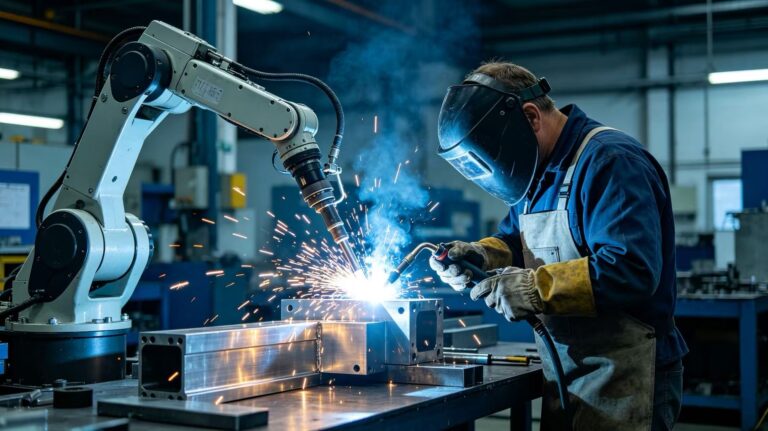 Tig Welding Aluminum Parts RobotManual Flow Wing