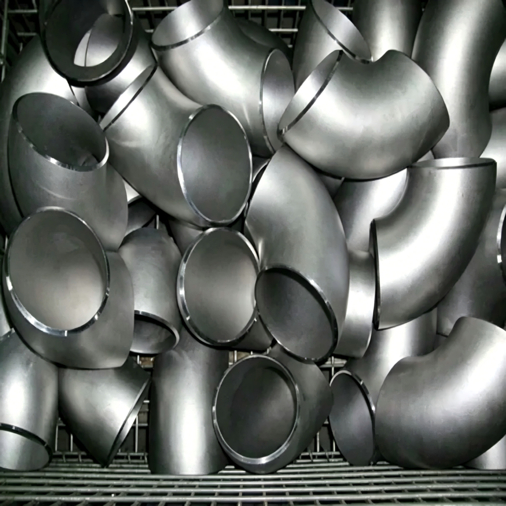 Coude en acier inoxydable duplex résistant au chlorure pour spool de tuyauterie offshore 2 Coude en acier inoxydable duplex fabriqué avec précision pour assemblages de tubulures