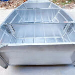 Precision Aluminum Boat Fabrication with strong welded hull and frame structures