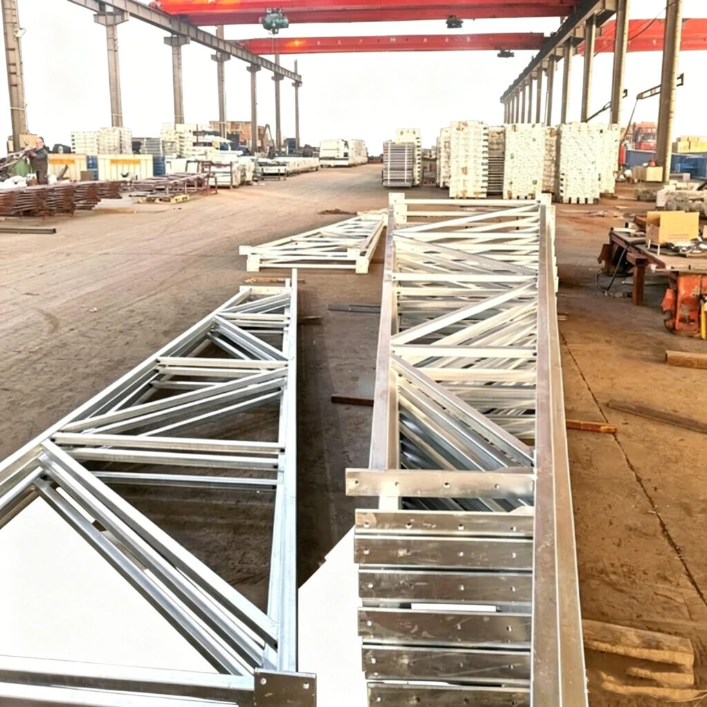 Aluminum Structural Frame triangular truss purlins<br>Terças de treliça triangular para Estrutura de Alumínio