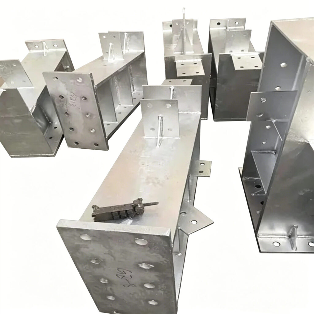 Aluminum Structural Frame welded support brackets<br>Suportes soldados para Estrutura de Alumínio