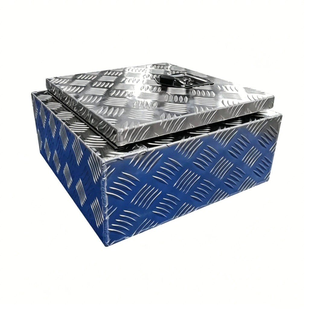 Caixa de Ferramentas para Caminhão de Alumínio 5052 Estojo de Armazenamento para Picape 1 Caixa de Ferramentas de Cama de Caminhão de Alumínio feita de alumínio 5052 com design de armazenamento durável para caminhões picape