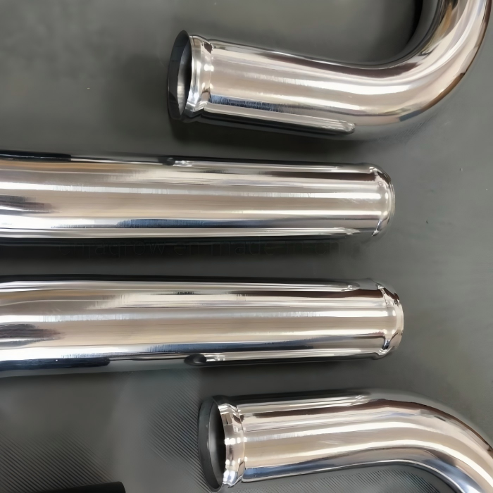 Custom Aluminum Turbo Piping Bent Tube For 50 PSI Boost Upgrade 4 TIG welded Aluminum Turbo Piping with accurate fitment and durable construction