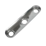 Precision stamped Faucet Deck Plate designed to cover unused sink mounting holes