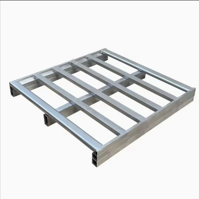 Custom Fit Welding Galvanized Steel Pallet 2mm 1000hr Salt Spray Rating 4 Lightweight galvanized steel pallet for export and humidity resistance
