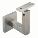 Welded handrail post bracket for secure stair stringer mounting systems