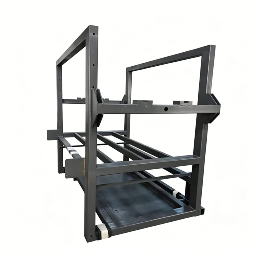 heavy equipment welding industrial welded rectangular metal equipment rack