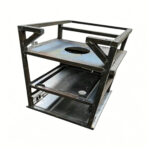 heavy equipment welding finished double layer welded steel equipment stand