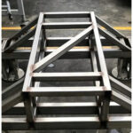 Châssis de machine soudé galvanisé de style treillis pour châssis de support de machine industrielle