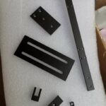 Metal Bracket Black made from 14 gauge steel with corrosion resistant powder coated surface