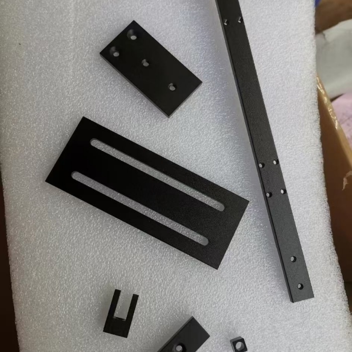 Metal Bracket Black made from 14 gauge steel with corrosion resistant powder coated surface