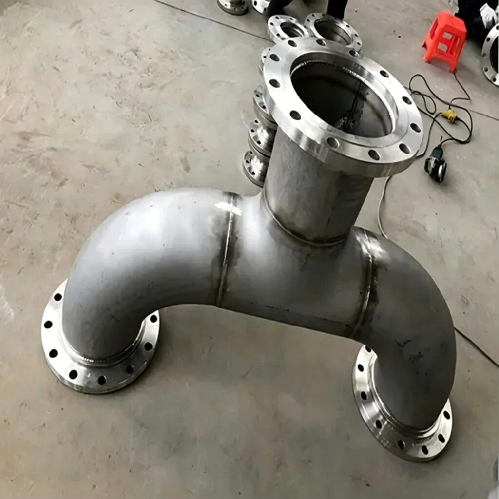 Oil and Gas Welding 2500 PSI X Ray Tested Flow Line Spool Fab 1 oil and gas welding stainless flanged tee pipe fitting