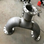 oil and gas welding stainless flanged tee pipe fitting