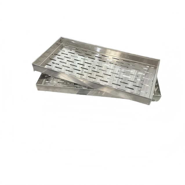Plateau de cuisson en aluminium perforé sans déformation, qualité alimentaire, soudure personnalisée 4 plateau de cuisson en aluminium perforé plateau perforé léger