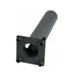 pole with base plate angled steel tube pole with square bolted base plate