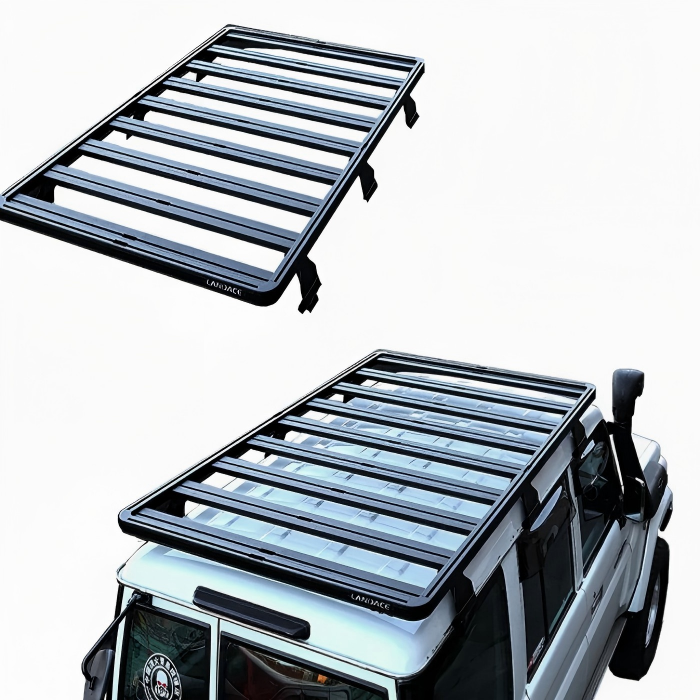 Baca para coche instalada baca plana de aluminio para coche en vehículo todoterreno