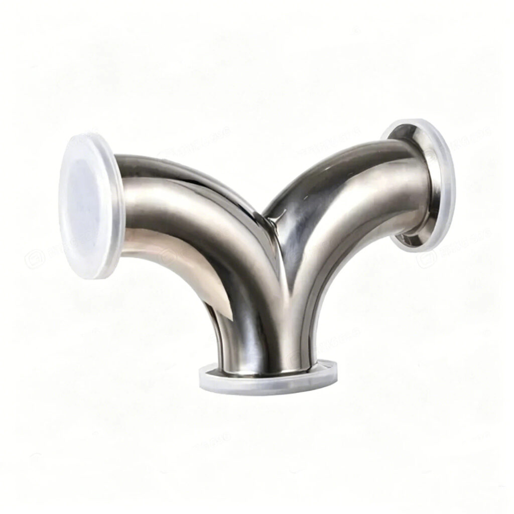 Sanitary Pipe Welding 20 Ra Finish 3D Autogenous Orbital Weld 3 sanitary pipe welding polished clamp Y tee