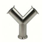 sanitary pipe welding clamp Y wye tee