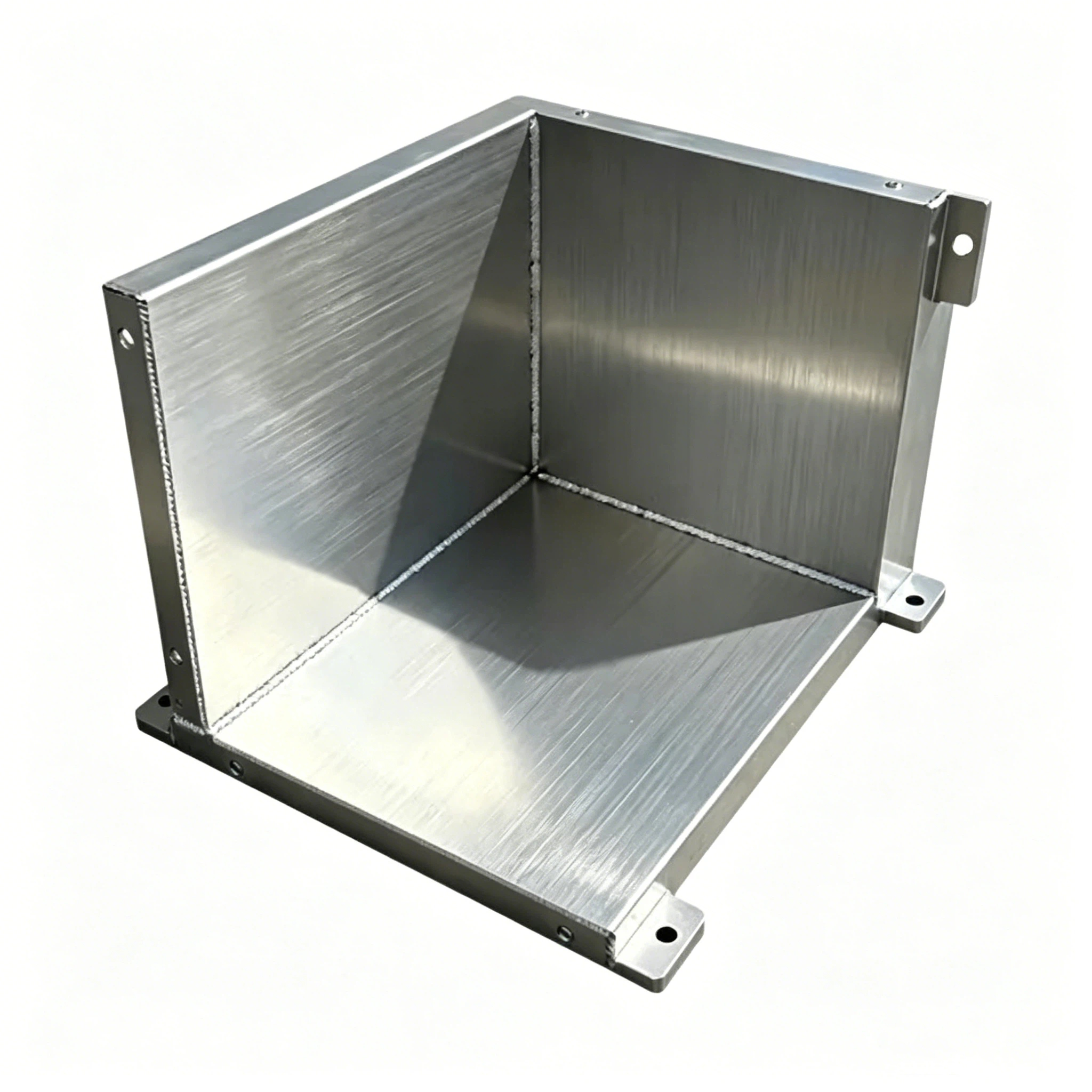Carcasa de Chapa Metálica 1.5mm 5 Acabados de Superficie Soldadura Recortes Personalizados 2 Carcasa de chapa metálica de calibre grueso con acabado de superficie recubierto en polvo