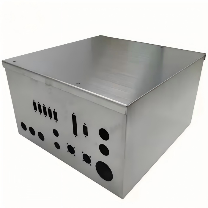 Carcasa de Chapa Metálica 1.5mm 5 Acabados de Superficie Soldadura Recortes Personalizados 4 Carcasa de chapa metálica para protección de sensores e interruptores industriales