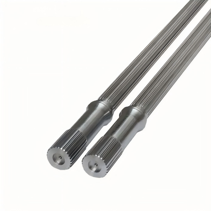 Arbres cannelés 17 4 PH en acier inoxydable de précision, arbres OEM personnalisés 1 Arbres cannelés OEM personnalisés fabriqués en acier inoxydable 17-4 PH pour une transmission de puissance de précision