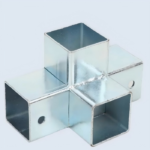 Structural Pipe Connector galvanized 3-way square tube pipe joint fitting