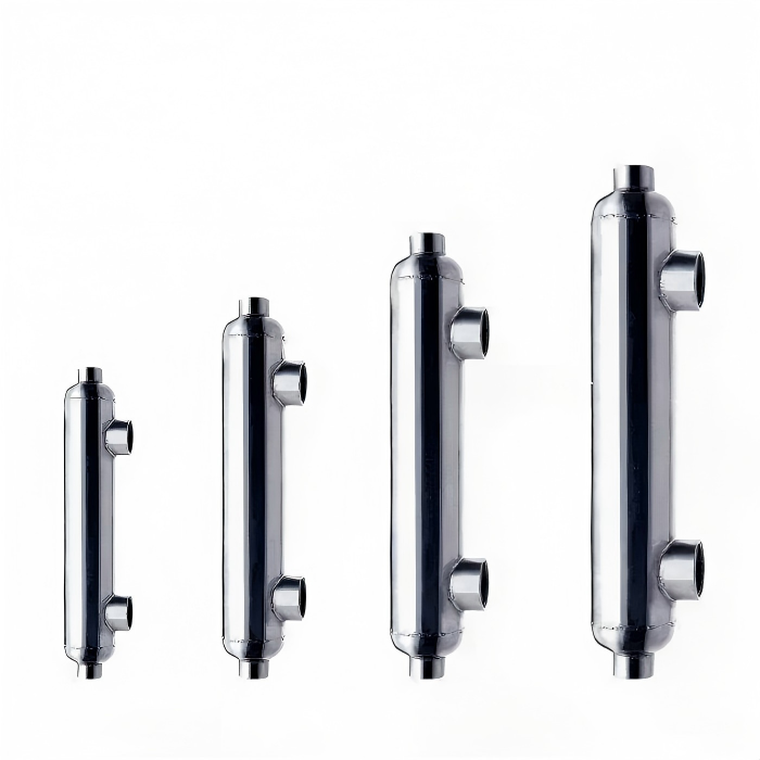 Service de soudage supérieur pour échangeur de chaleur en titane de piscine, durée de vie 3 fois plus longue 1 Échangeur de chaleur pour piscine en titane avec soudage orbital TIG de précision pour les systèmes de chauffage de piscine