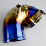 Titanium Intake Pipe with welded construction for turbocharged racing engine applications