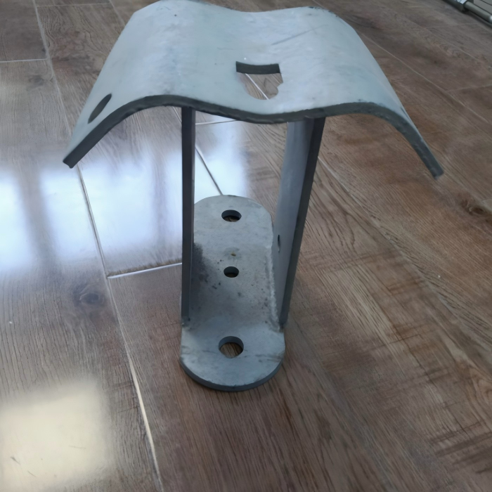 Transformer Mounting Bracket 48hr Sample 6 Weld Quality Checks 3 Front view of transformer mounting bracket showing bolt holes and flat mounting plate