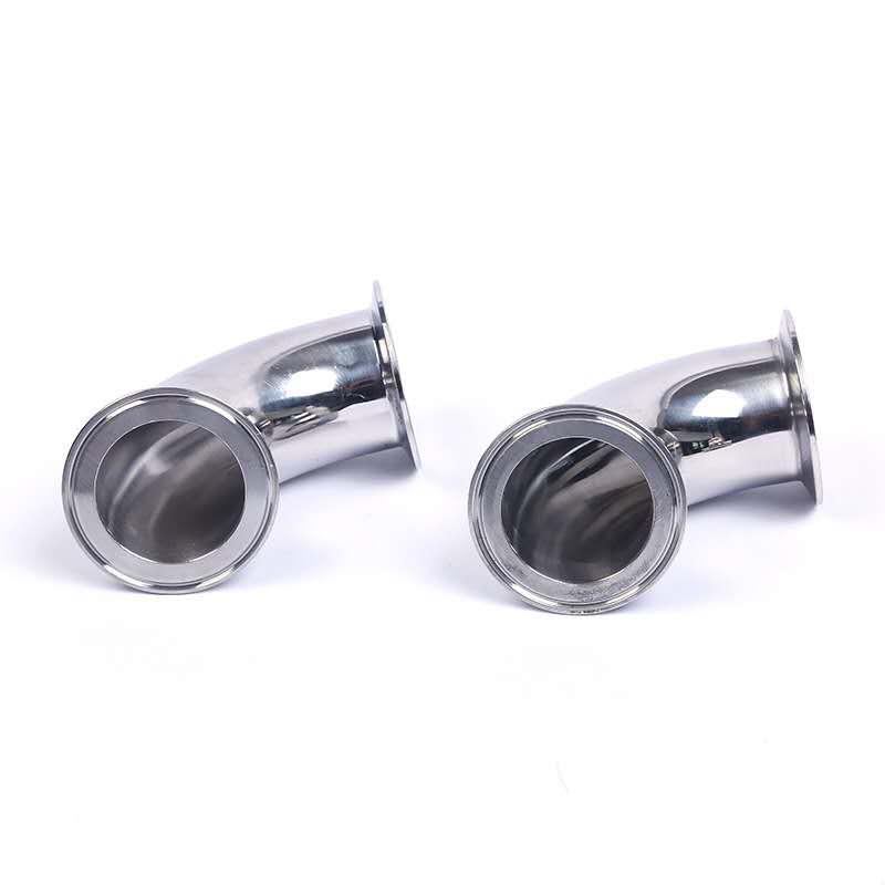 TIG welded Tri Clamp Elbow designed for food processing and pharmaceutical stainless steel piping systems