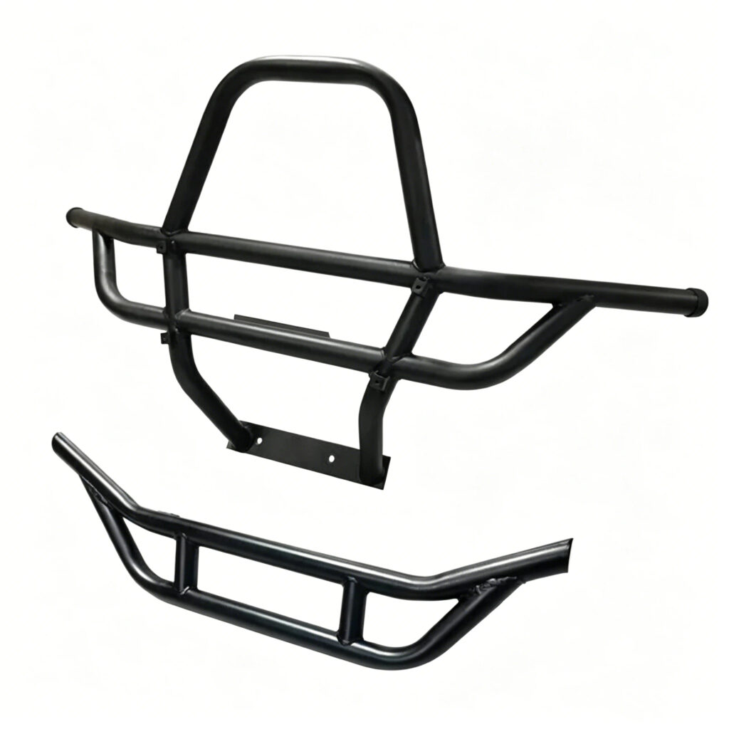 Suporte de Montagem de Luz para Para-choque Dianteiro Tubular em Aço Inoxidável 304 Off Road 2 Para-choque dianteiro tubular personalizado, com construção em aço resistente para veículos off-road e caminhões