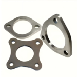 Flangia di Scarico Turbo di Precisione con superfici lavorate a CNC e dimensioni di montaggio accurate