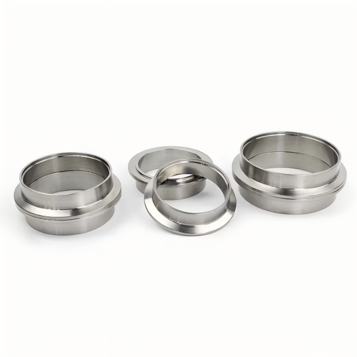 Kundenspezifischer Superior V-Band-Flansch 304 Edelstahl-Flansch-Set 1 CNC-gefrästes V-Band-Flansch-Set aus 304-Edelstahl für präzise Auspuffverbindungsanwendungen