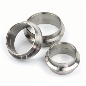 Precision CNC V Band Flange with stainless steel material for turbo exhaust and automotive performance systems