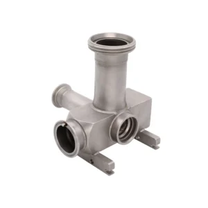Precision valve-housing manufactured by lost wax investment casting with TIG welded stainless steel structure → Прецизионный корпус клапана, изготовленный методом литья по выплавляемым моделям со сварной TIG конструкцией из нержавеющей стали