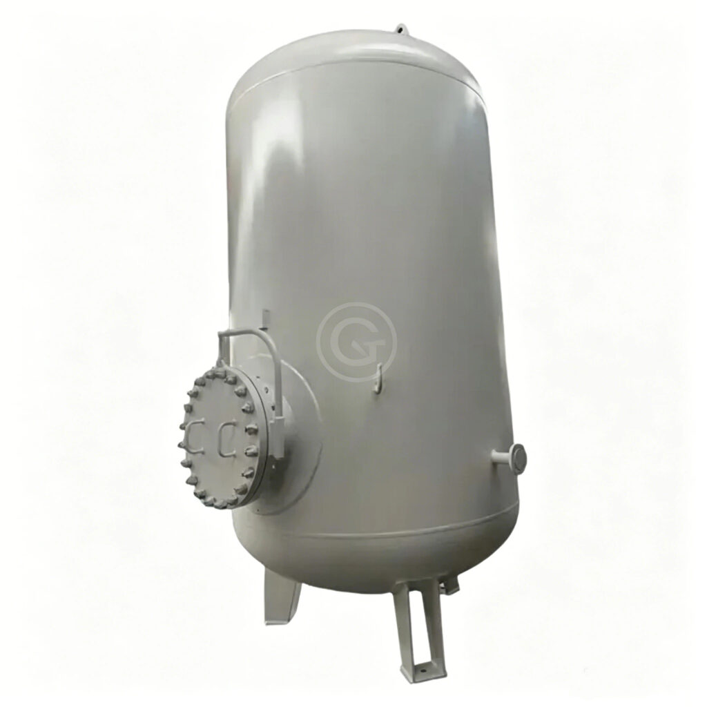 Réservoir de suppression à accumulateur hydraulique en acier inoxydable 316L à pression soudée 1 Récipient sous pression soudé, réservoir de stockage vertical en acier inoxydable