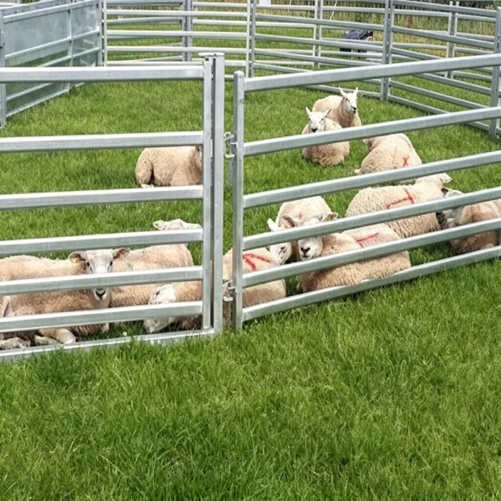 용접 가축 패널 아연도금 금속 양 가축 마당 울타리 패널