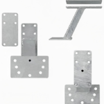 Z-Halter verzinkte Metallrad-Montagestützteile