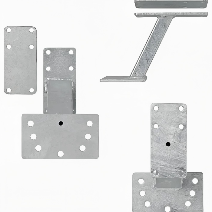 Z-Halterung 1-Stopp-Kundenschweißservice Jedes Material Jede Menge 1 Z-Halter verzinkte Metallrad-Montagestützteile