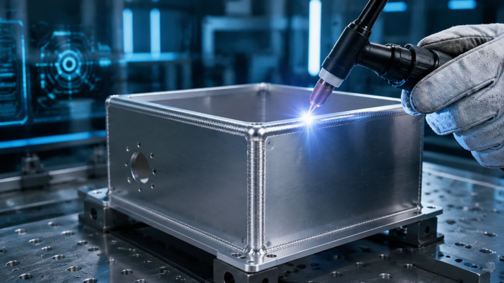 Cajas de Aluminio: ¿Para Qué Se Utilizan en Aplicaciones Industriales Confiables? 1 Cajas de aluminio personalizadas con soldadura TIG y fabricación de precisión para gabinetes industriales